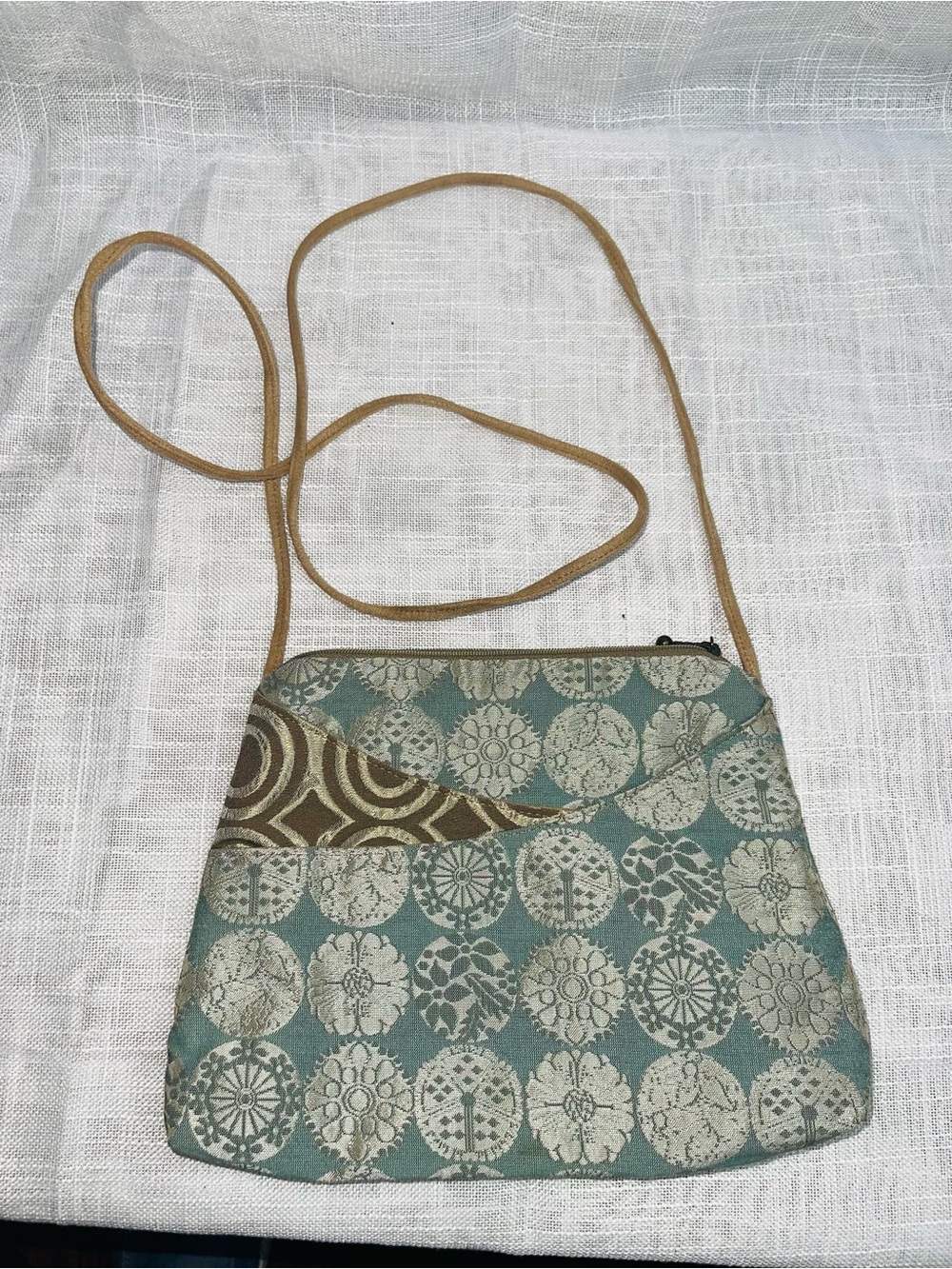 Maruca Sparrow Blue Patterned Crossbody Bag